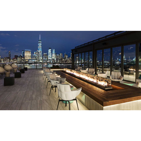 Top Fires Glass Wind Guard for Square and Rectangular Fire Pits