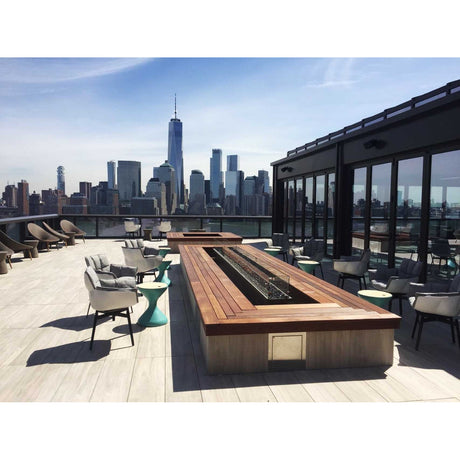 Top Fires Glass Wind Guard for Square and Rectangular Fire Pits