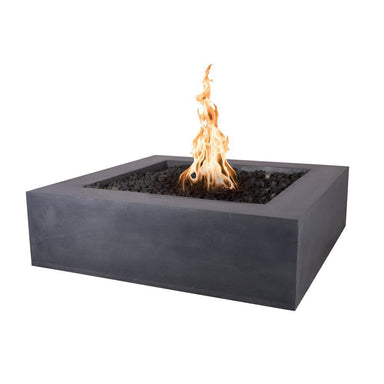 Top Fires Square Quad GFRC Gas Fire Pit - Match Lit