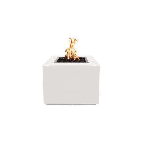 Top Fires Powder Coated Gas Fire Pit in White