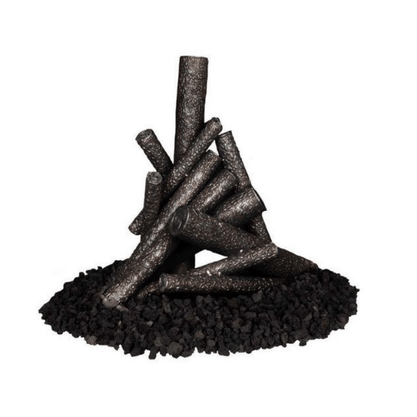 Top Fires Steel Fire Pit Log Pile