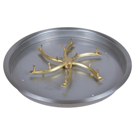 Top Fires Triple "S" Bullet Gas Burner with Round Drop In Pan