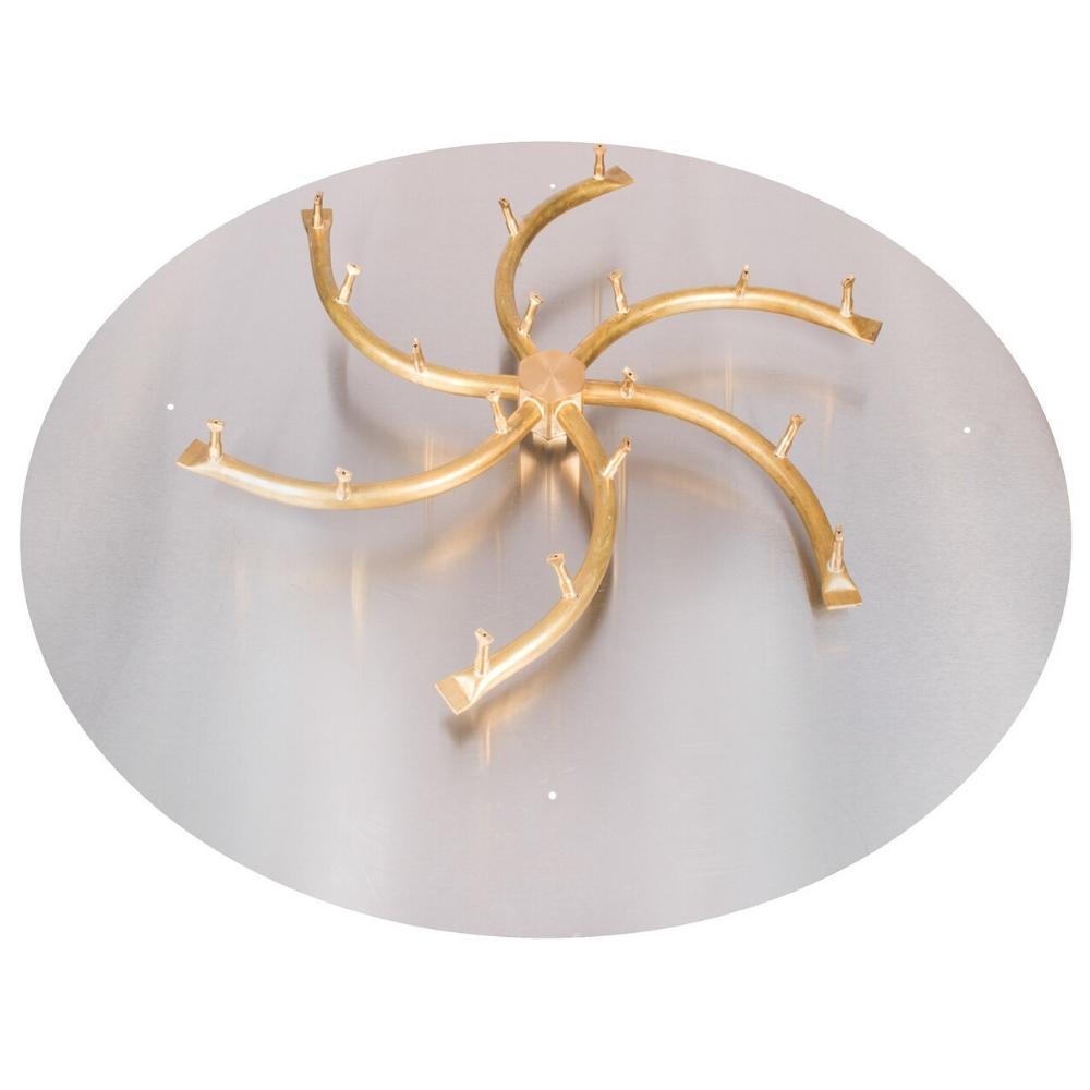 Top Fires Triple "S" Bullet Gas Burner with Round Flat Pan