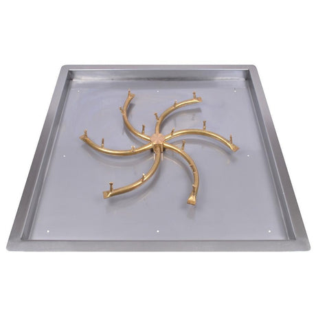 Top Fires Triple "S" Bullet Gas Burner with Square Drop In Pan