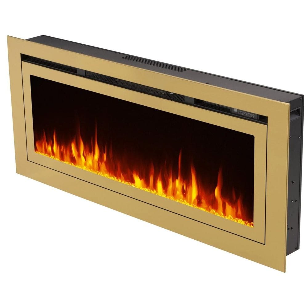 Touchstone Deluxe Gold 50-Inch Built-In Smart Electric Fireplace 86275