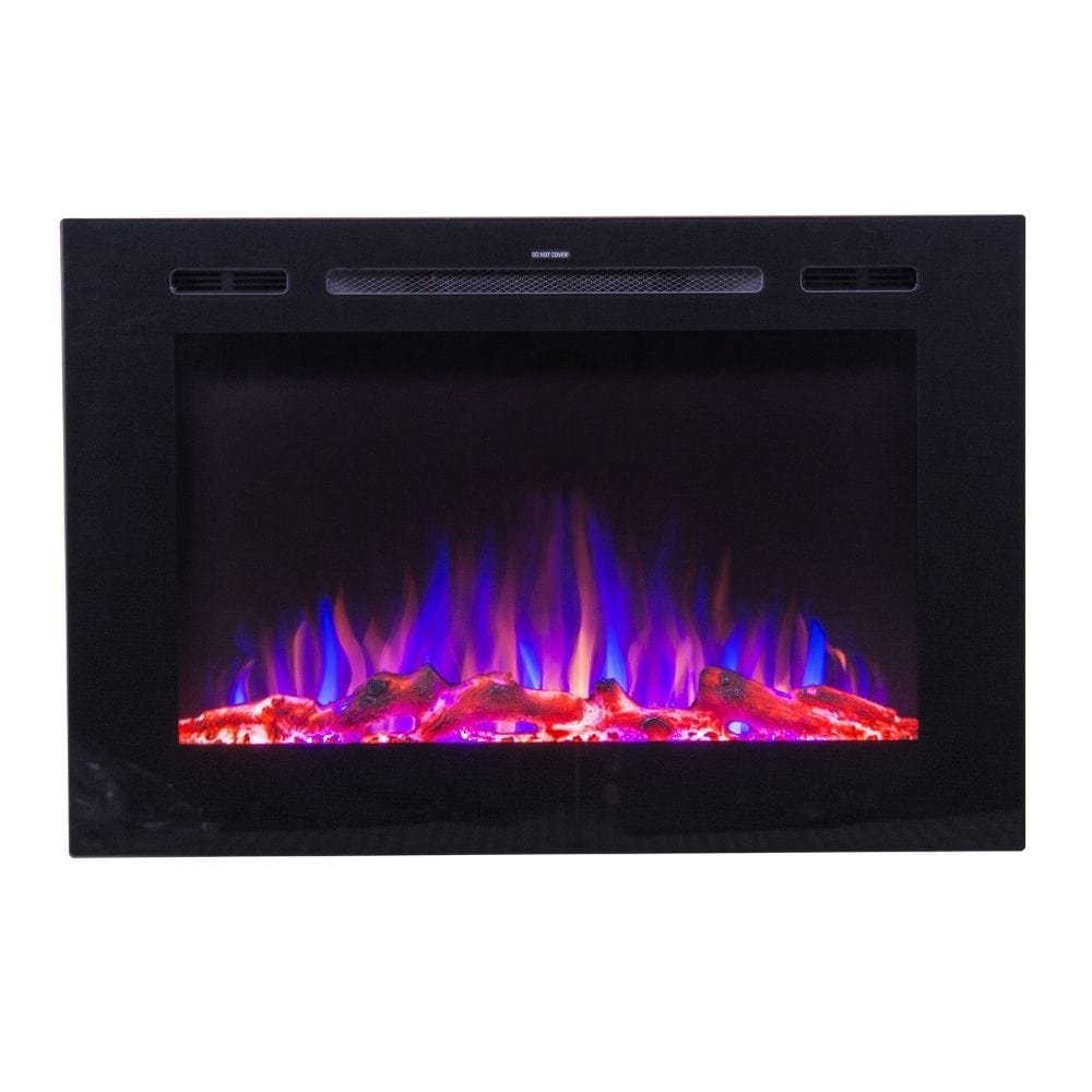 Touchstone Forte 40-Inch Recessed Electric Fireplace (#80006) with Multicolor Flame