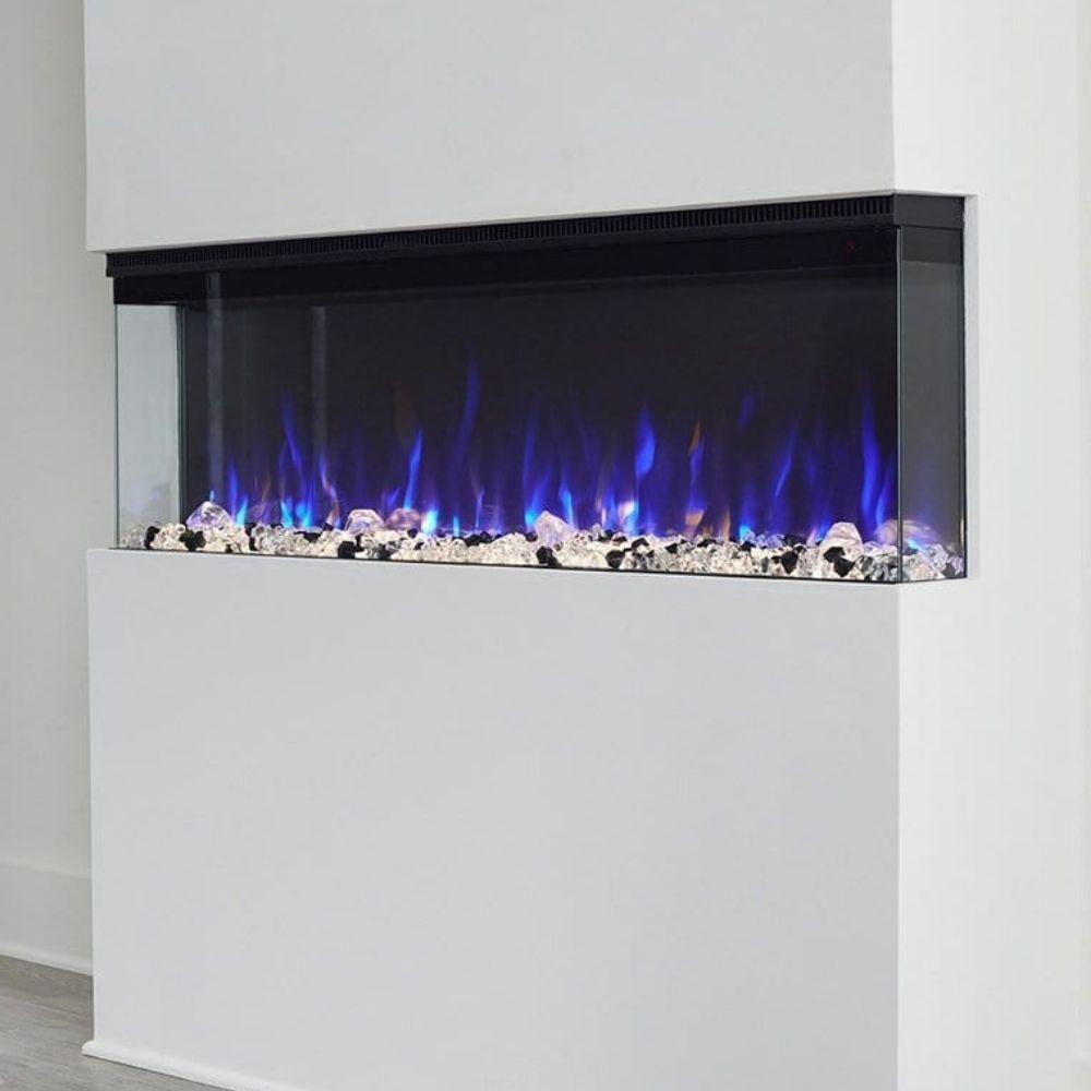 Touchstone Infinity 3-Sided Smart Electric Fireplace 3 sided view