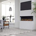 Touchstone Infinity 3-Sided Smart Electric Fireplace in Luxury home 3 sided view