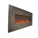 Touchstone Onyx Stainless Electric Fireplace with Logs