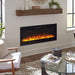 Touchstone Sideline 50-Inch Recessed Electric Fireplace with Mantel Up Close