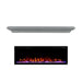 Touchstone Sideline Elite Electric Fireplace with gray transitional mantel