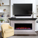 Touchstone Sideline Elite 60" Electric Fireplace with black transitional mantel below the tv