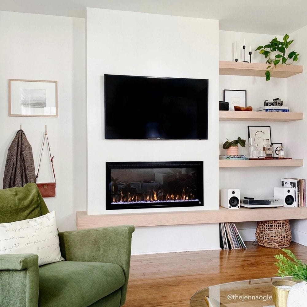 Touchstone Sideline Elite 42" Smart Electric Fireplace in Living Room