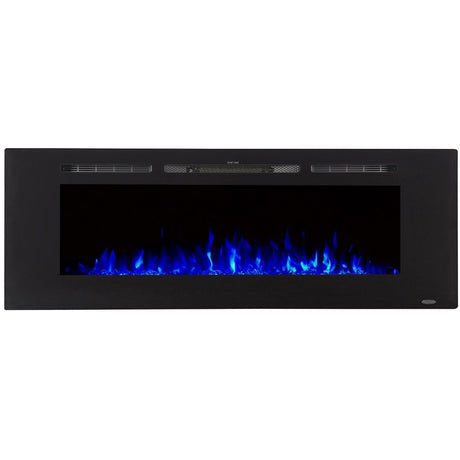 Touchstone Sideline 60"- Recessed Electric Fireplace with blue flames