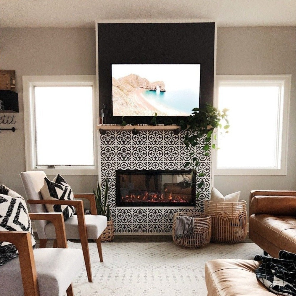 Touchstone Sideline Elite Smart Electric Fireplace (Alexa/Google Compatible) In Sitting Room