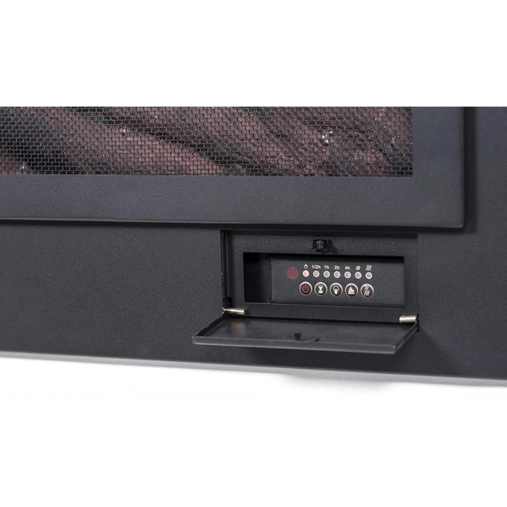 Touchstone The Sideline Steel™ 50"- Recessed Electric Fireplace (#80013) control panel