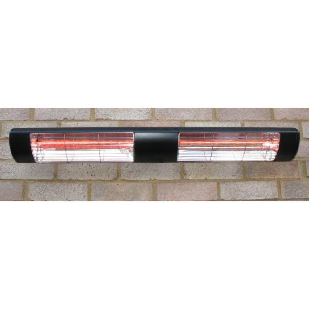 Victory HLWA30BG 38" Black 3000W 240V Electric Infrared Heater Wall Mounted