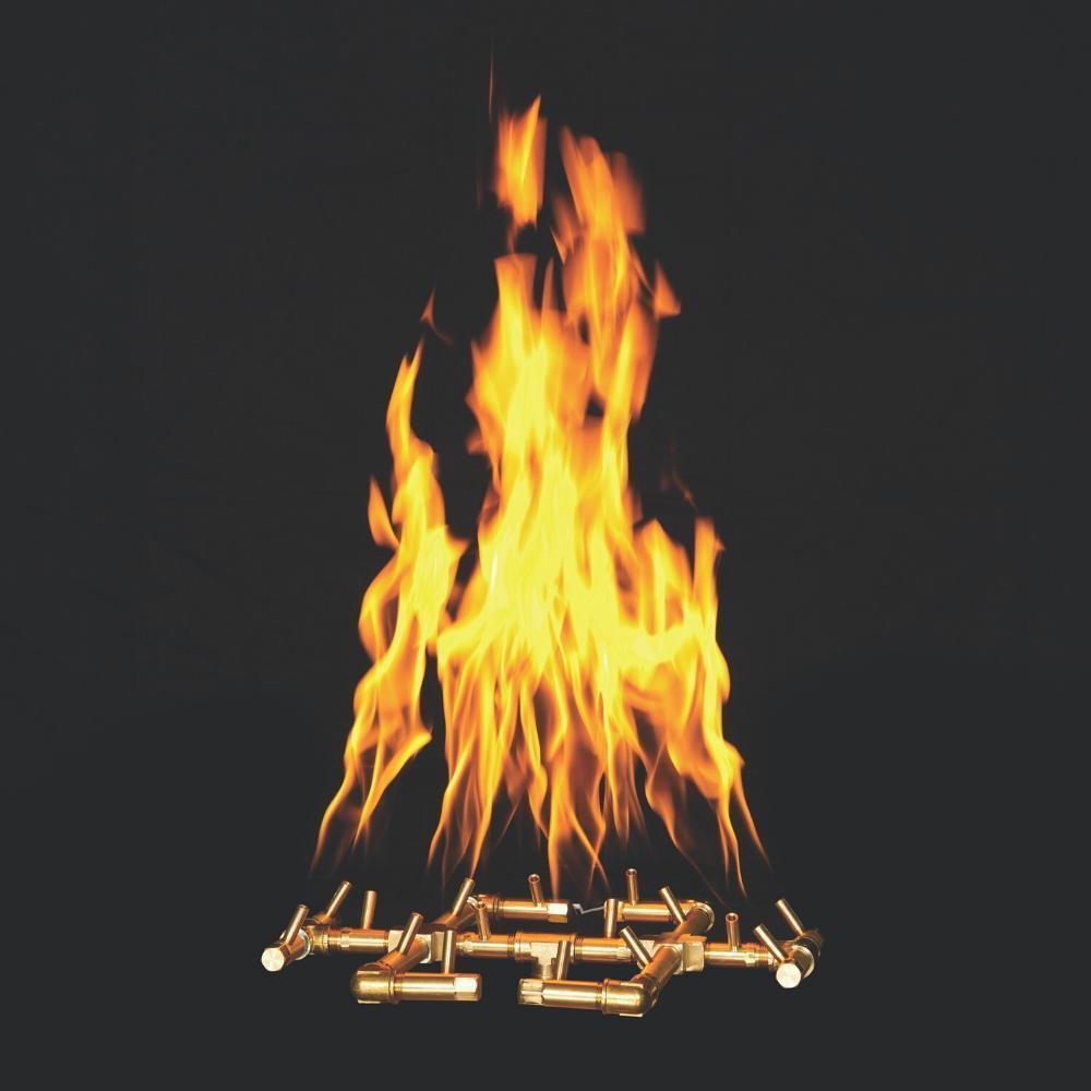 Warming Trends CFB180 Original CROSSFIRE™ 17" Brass Gas Burner with Tall Flame