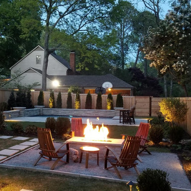 Finished Fire Pit in Outdoor Patio