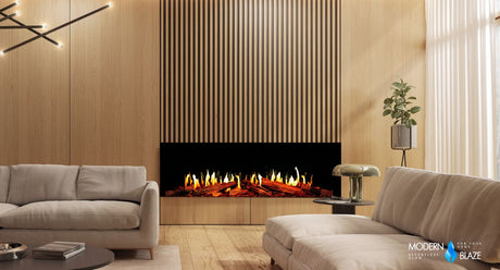 Modern Flames Orion Multi V2 in a cozy, modern, living room