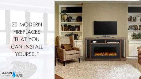 20 Modern Fireplaces That You Can Install Yourself