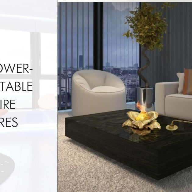 New Flower-Shaped Table Top Fire Features