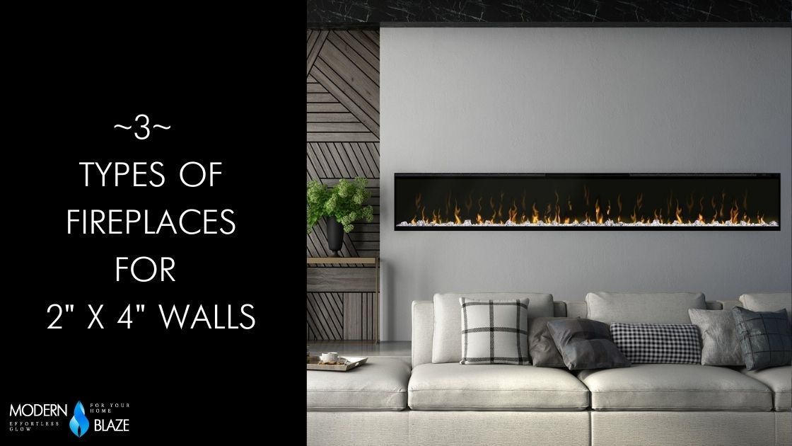 3 Types of Electric Fireplaces to Install in a 2" x 4" Wall