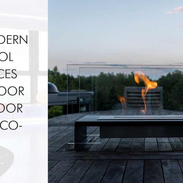 NEW Modern Ethanol Fireplaces for Indoor & Outdoor Use by Eco-Feu
