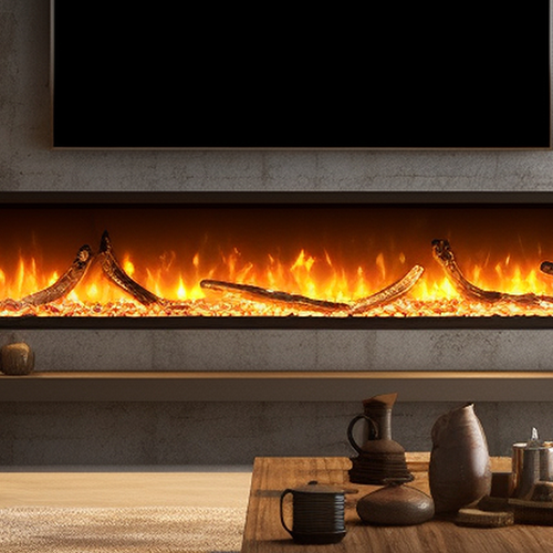 Image of an electric fireplace