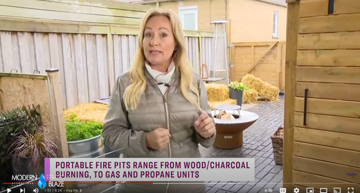 Modern Blaze Outdoor Fire Pits Featured on Cityline TV