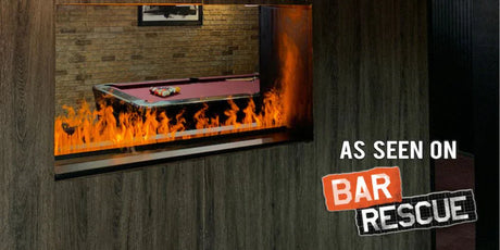 Water Vapor Fireplace in a bar