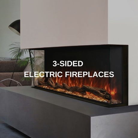 3-Sided Electric Fireplaces