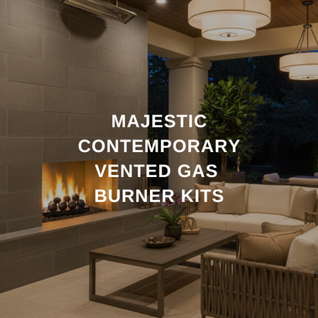 Majestic Contemporary Vented Gas Burner Kits Collection