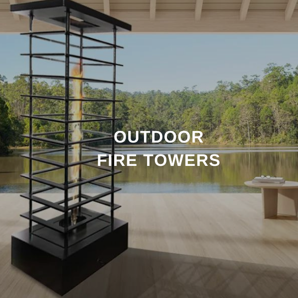 Outdoor Fire Towers | Majestic Flame Features — Modern Blaze