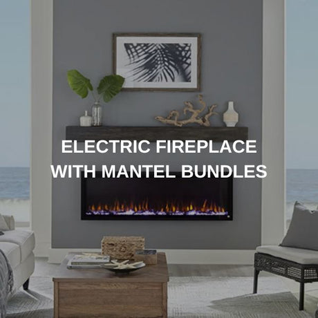 How to DIY an electric fireplace with mantel