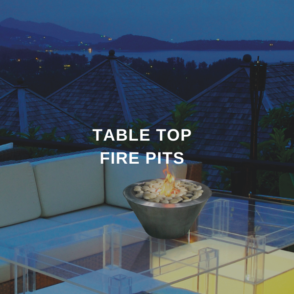 Table Top Fire Pits Compact Elegance for Indoors & Outdoors — Modern