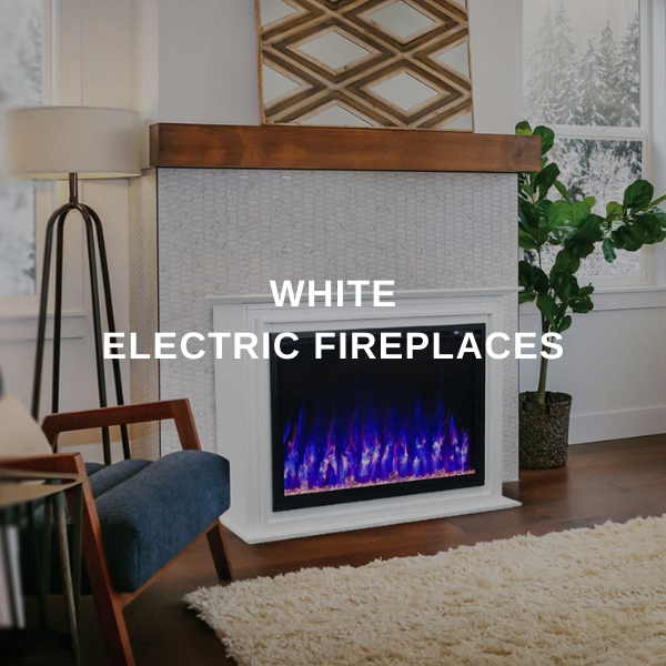 White Electric Fireplaces — Modern Blaze