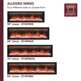 Dynasty Allegro Fireplace Sizes