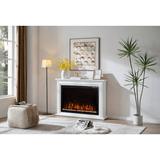 Touchstone Forte Elite 40-Inch Freestanding electric fireplace installed in a room