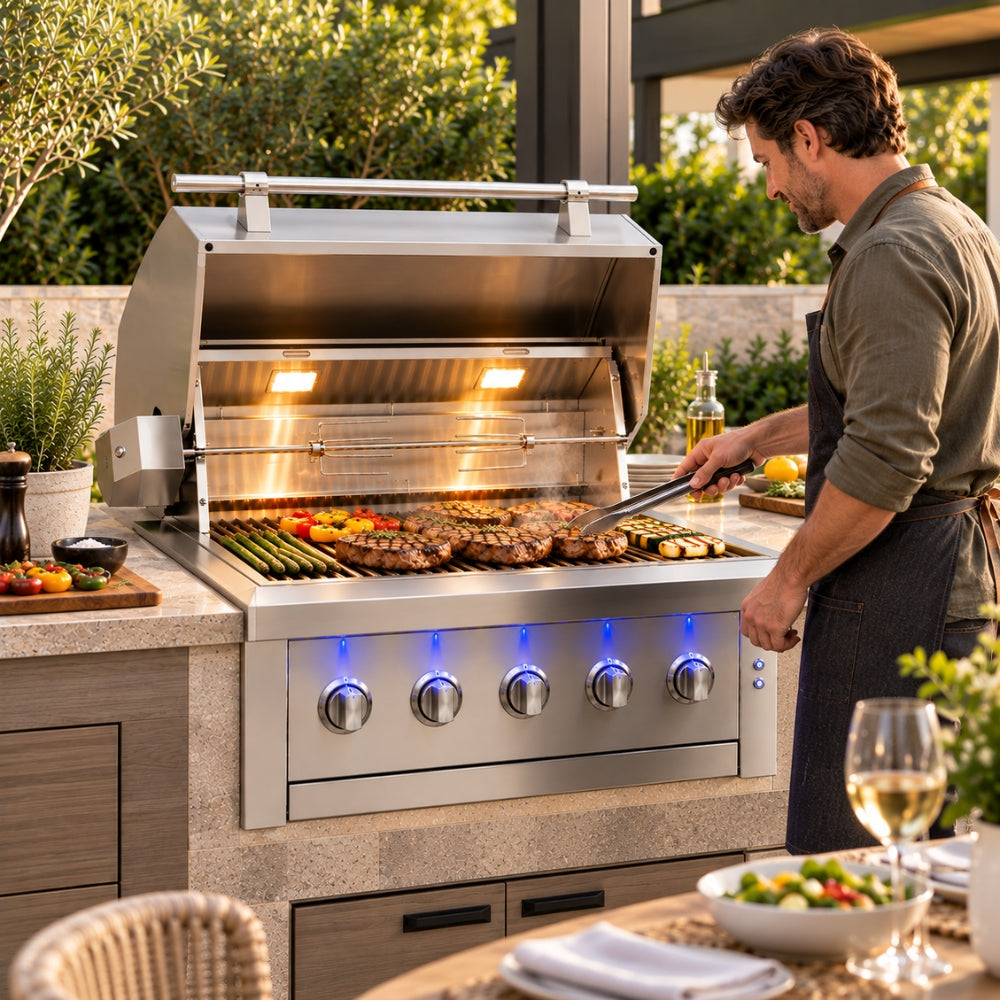 AMG Ovation Hybrid 36 Inch Luxury Outdoor Grilling