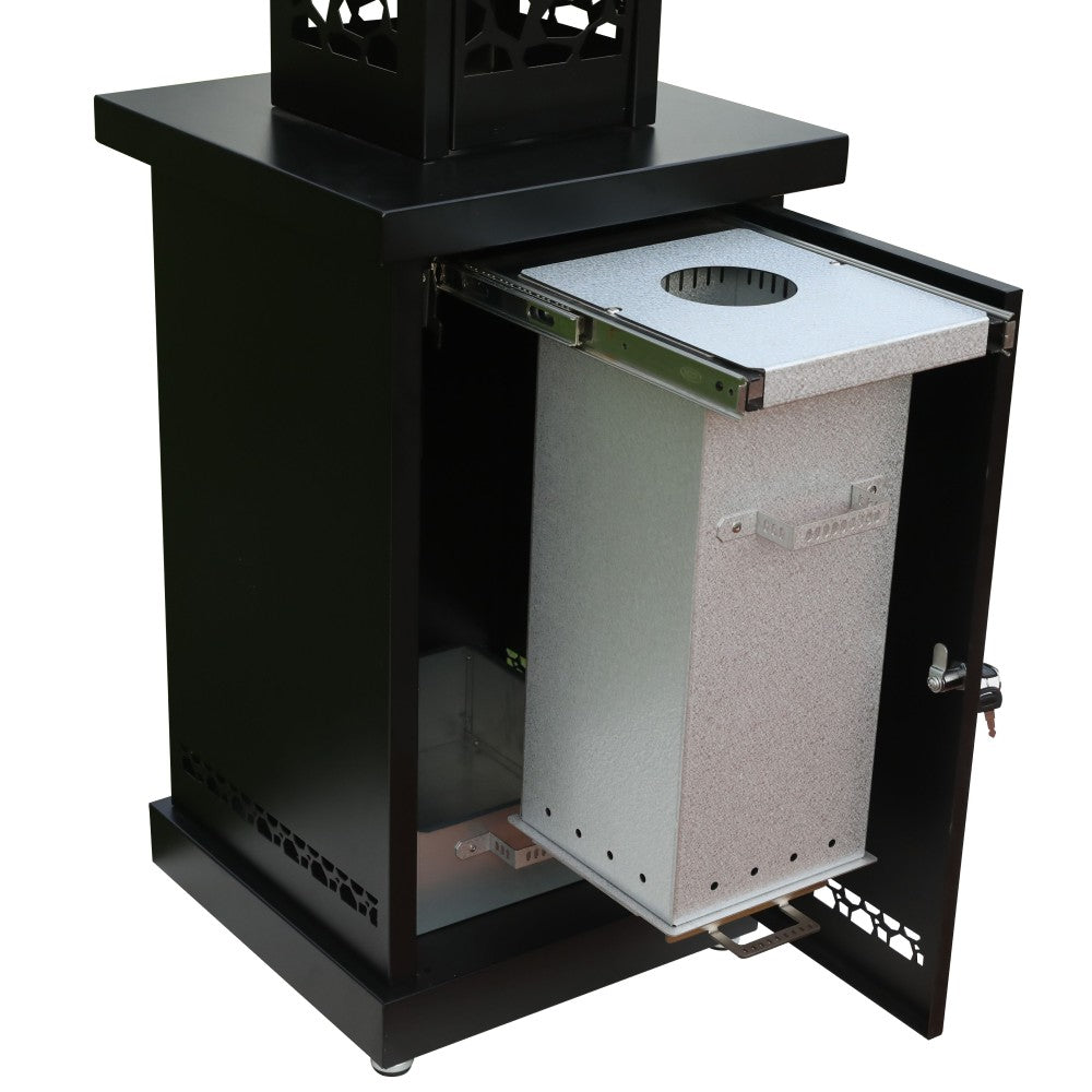 AZ Patio Heaters Hiland Glass Tube Pellet Patio Heater Pellet Chamber