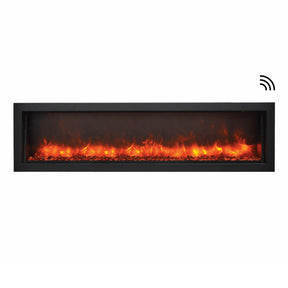 Amantii Panorama SLIM 60-Inch Smart Built-in IndoorOutdoor Electric Fireplace (BI-60-SLIM)