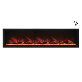 Amantii Panorama SLIM 88-Inch Smart Built-in Indoor Outdoor Electric Fireplace (BI-88-SLIM)