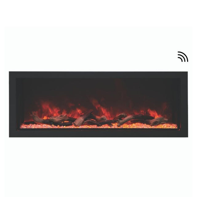Amantii Panorama XT 60-Inch IndoorOutdoor Smart Electric Fireplace (BI-60-DEEP-XT)