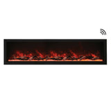 Amantii Panorama XT 88-Inch IndoorOutdoor Smart Electric Fireplace (BI-88-DEEP-XT)