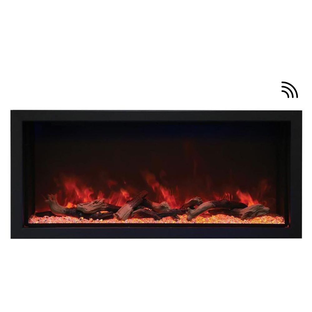 Amantii Panorama XT Lumina 50-Inch Indoor/Outdoor Smart Electric Fireplace (BI-50-DEEP-XT)