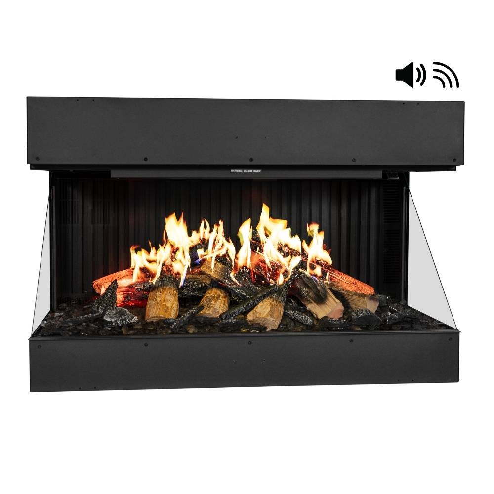 Amantii Signature MultiView HOLO 3-Sided Built-In Holographic Electric Fireplace