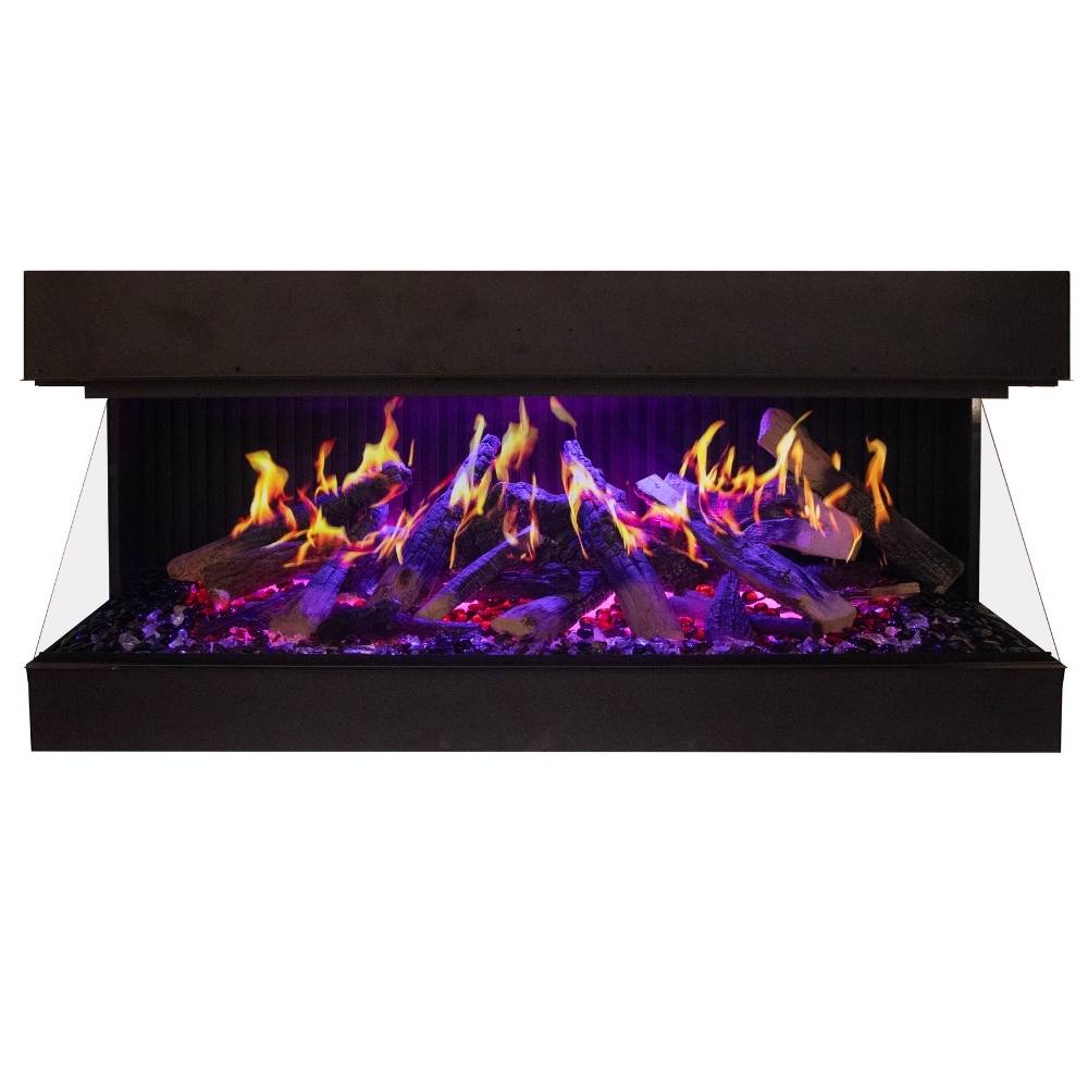Amantii Signature MultiView HOLO 55 with Natural Flames and Violet Ember Bed