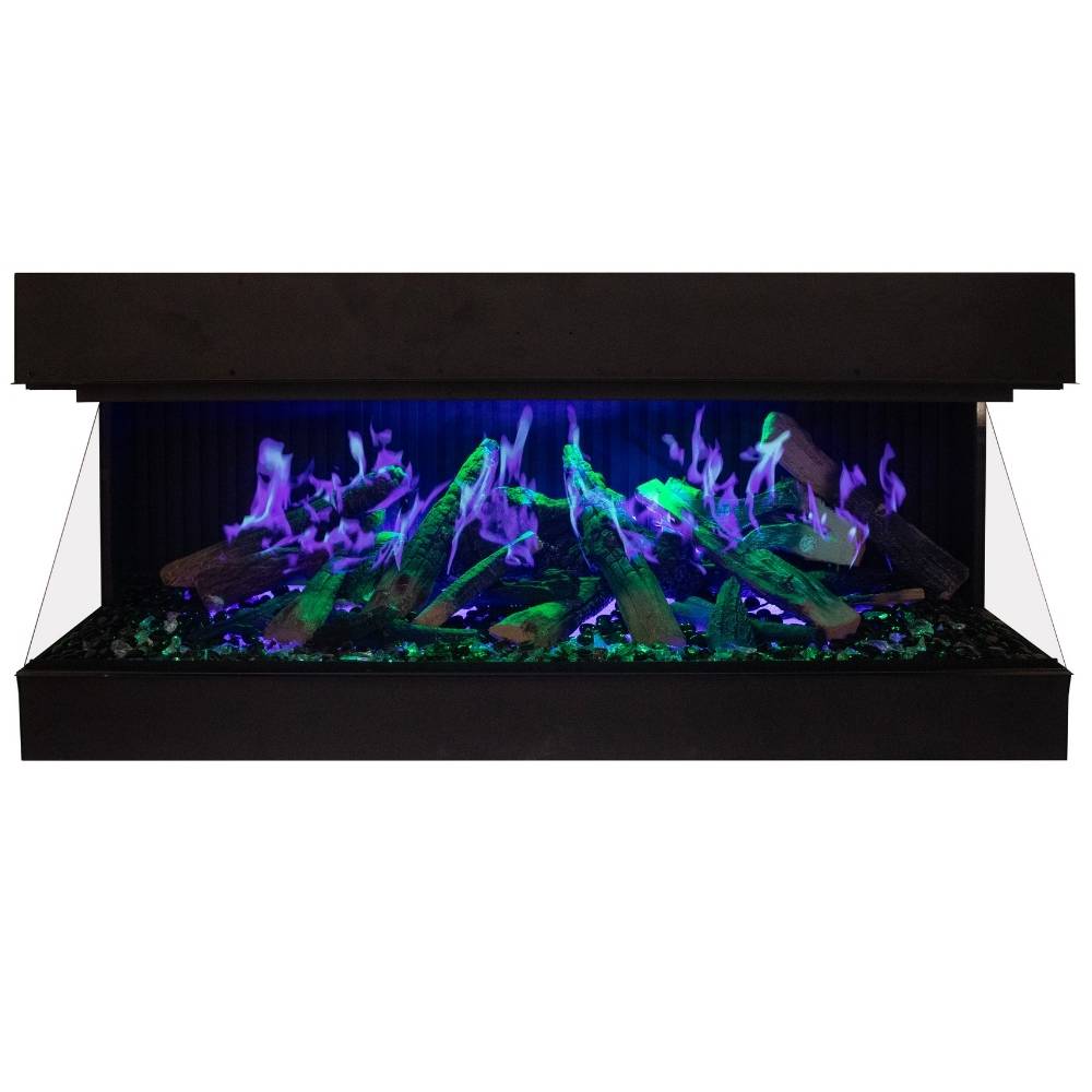 Amantii Signature MultiView HOLO 55 with Violet Flames and Green Ember Bed