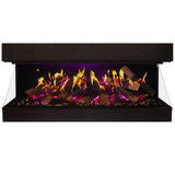 Amantii Signature MultiView HOLO 55 with Yello Flames and Pink Ember Bed